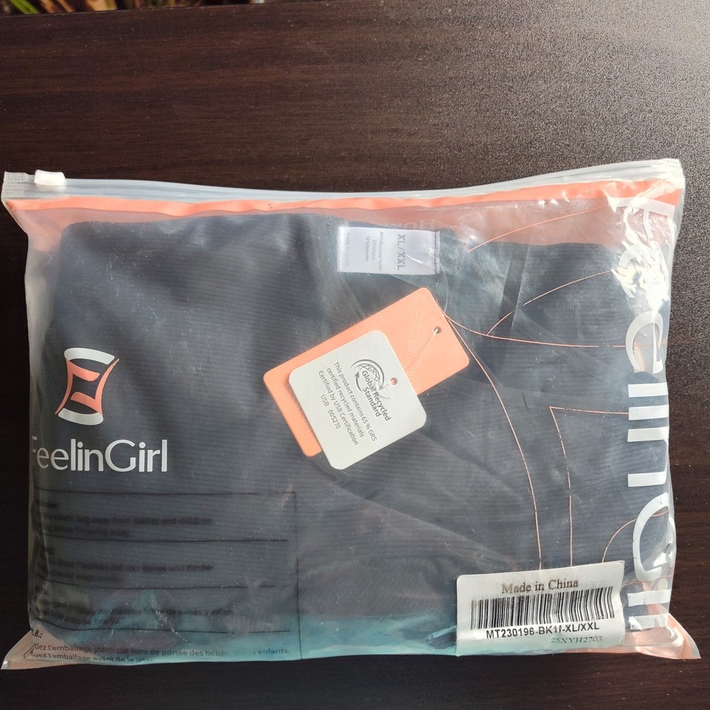 FeelinGirl XL/XXL bodysuit black shapewear adjustable straps brand new one piece